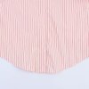 Collar long sleeved contrasting striped shirt top for women